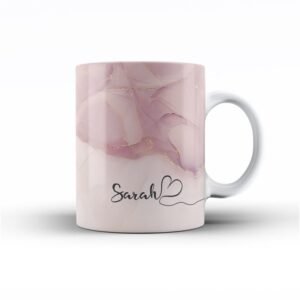 Pink Marble Custom Mug