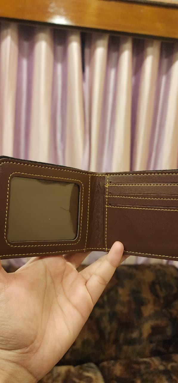 Personalized Brown Wallet with Charm - Image 3