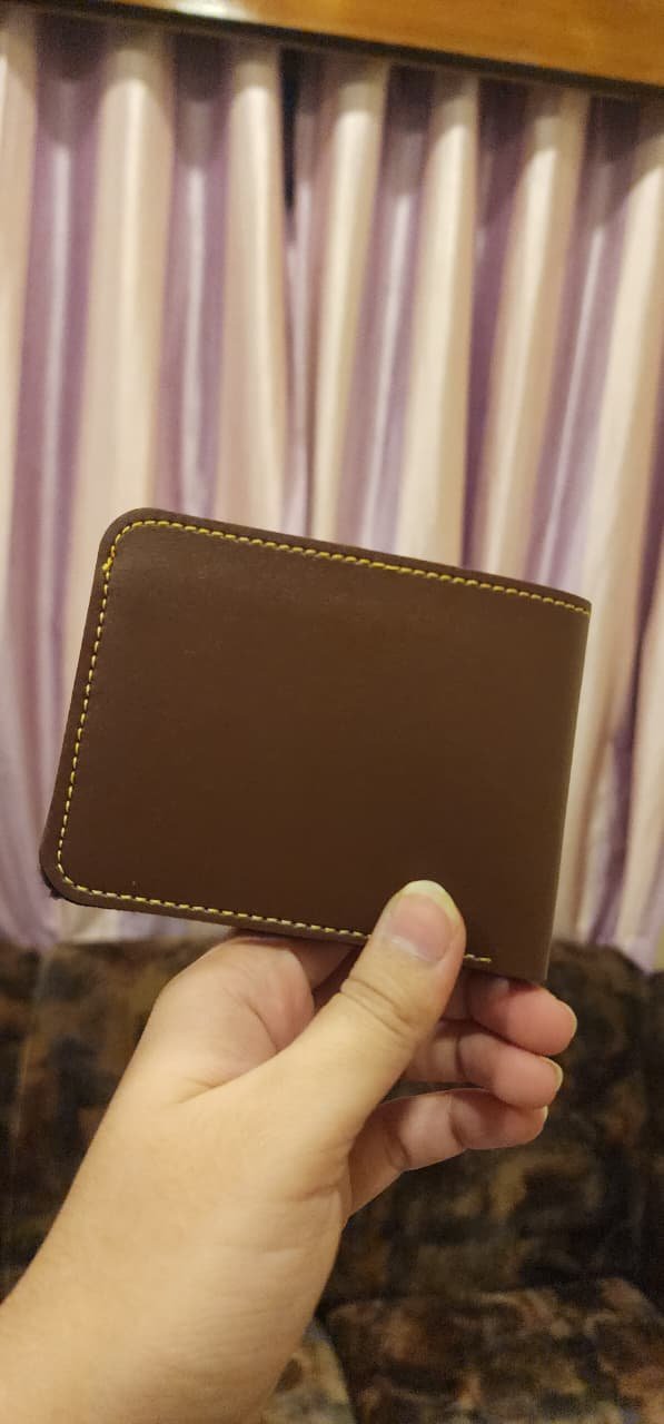 Personalized Brown Wallet with Charm - Image 4