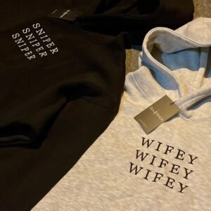 Sniper-Wifey Custom Embroidered Hoodies